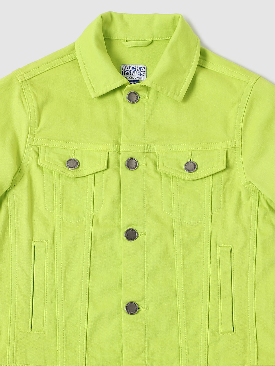 Boys Green Button Down Jacket