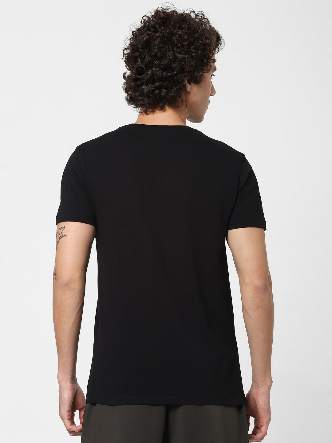 X Eminem Black Graphic Print Crew Neck T-shirt