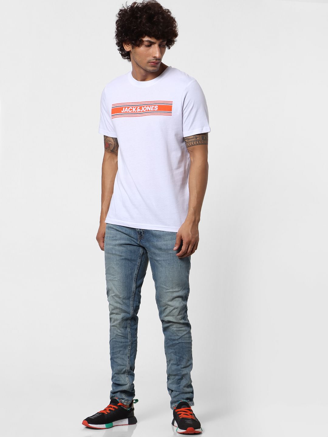 Light Blue Mid Rise Ben Skinny Fit Jeans - 28/30