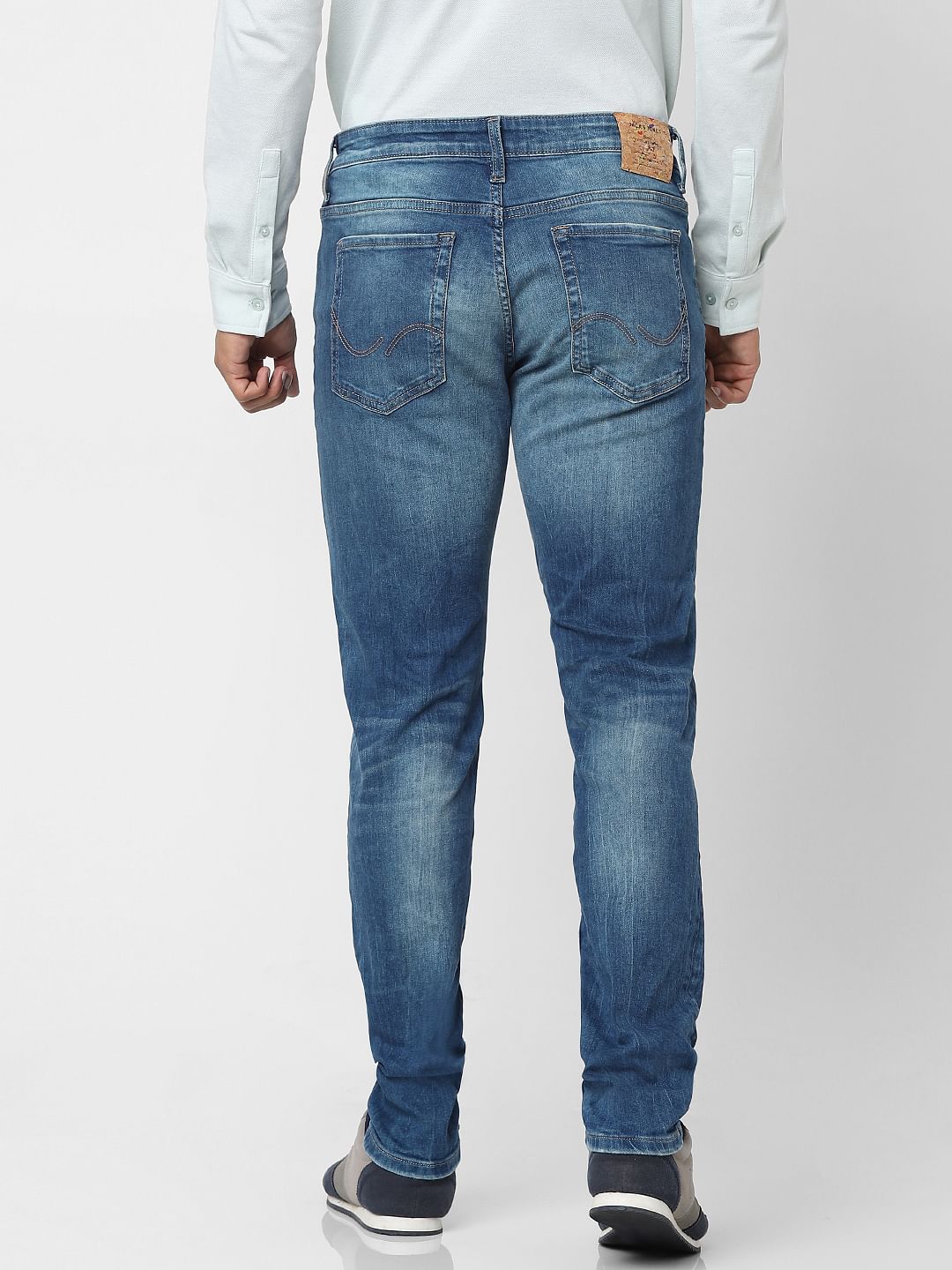 Medium Blue Low Rise Glenn Slim Fit Jeans