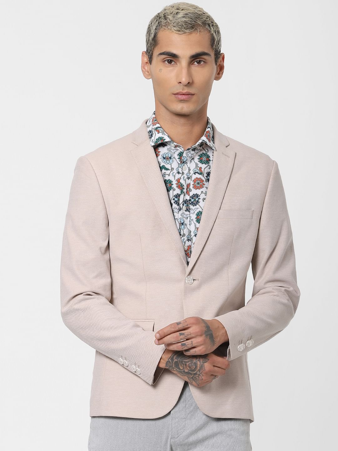 Ecru Linen Blazer