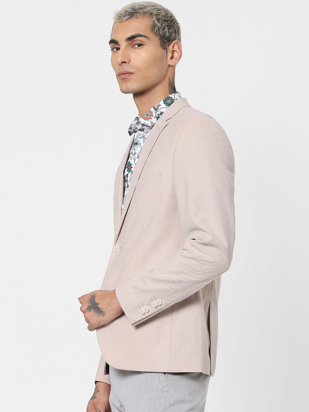 Ecru Linen Blazer