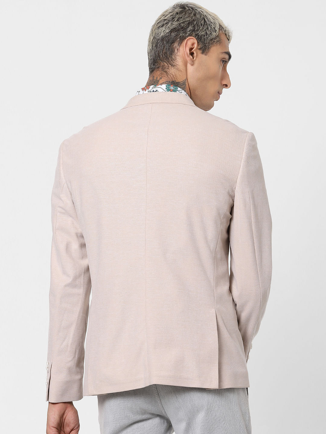 Ecru Linen Blazer