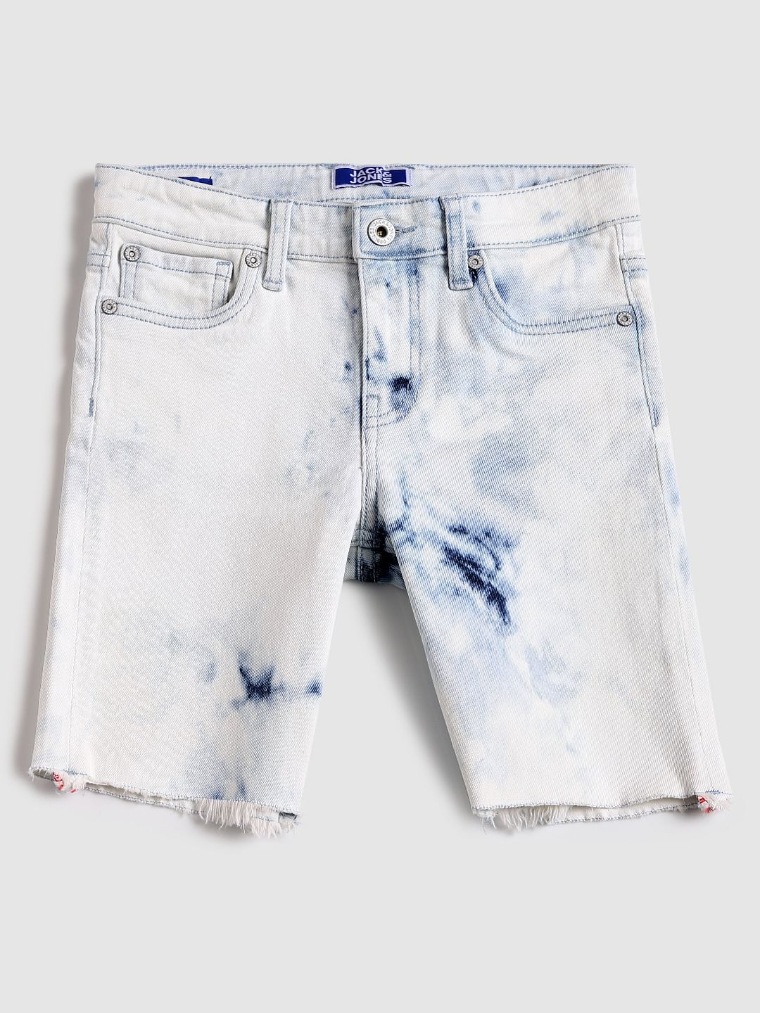 Boys Light Blue Mid Rise Denim Shorts - 9/10Y
