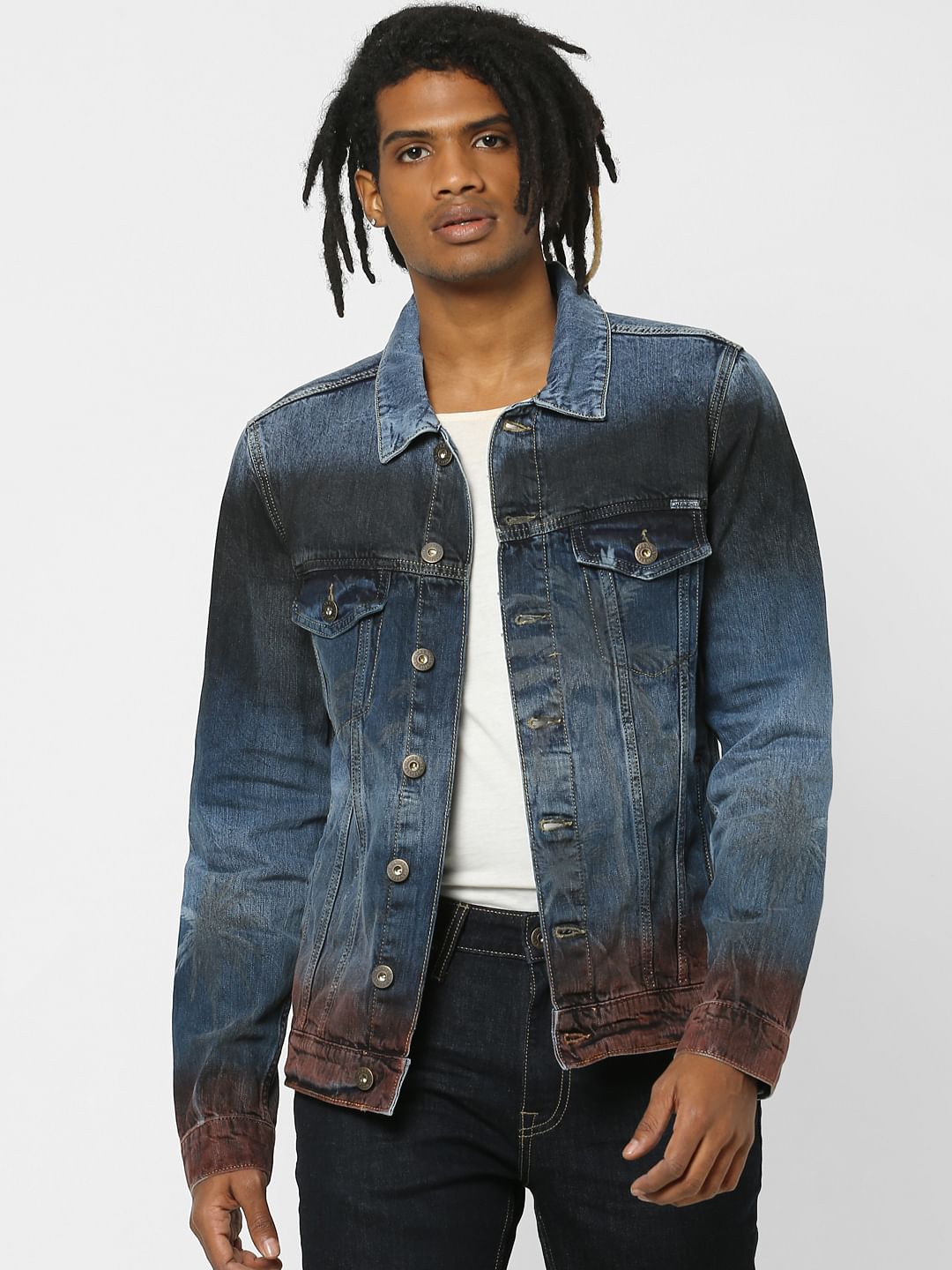 Blue Washed Denim Jacket