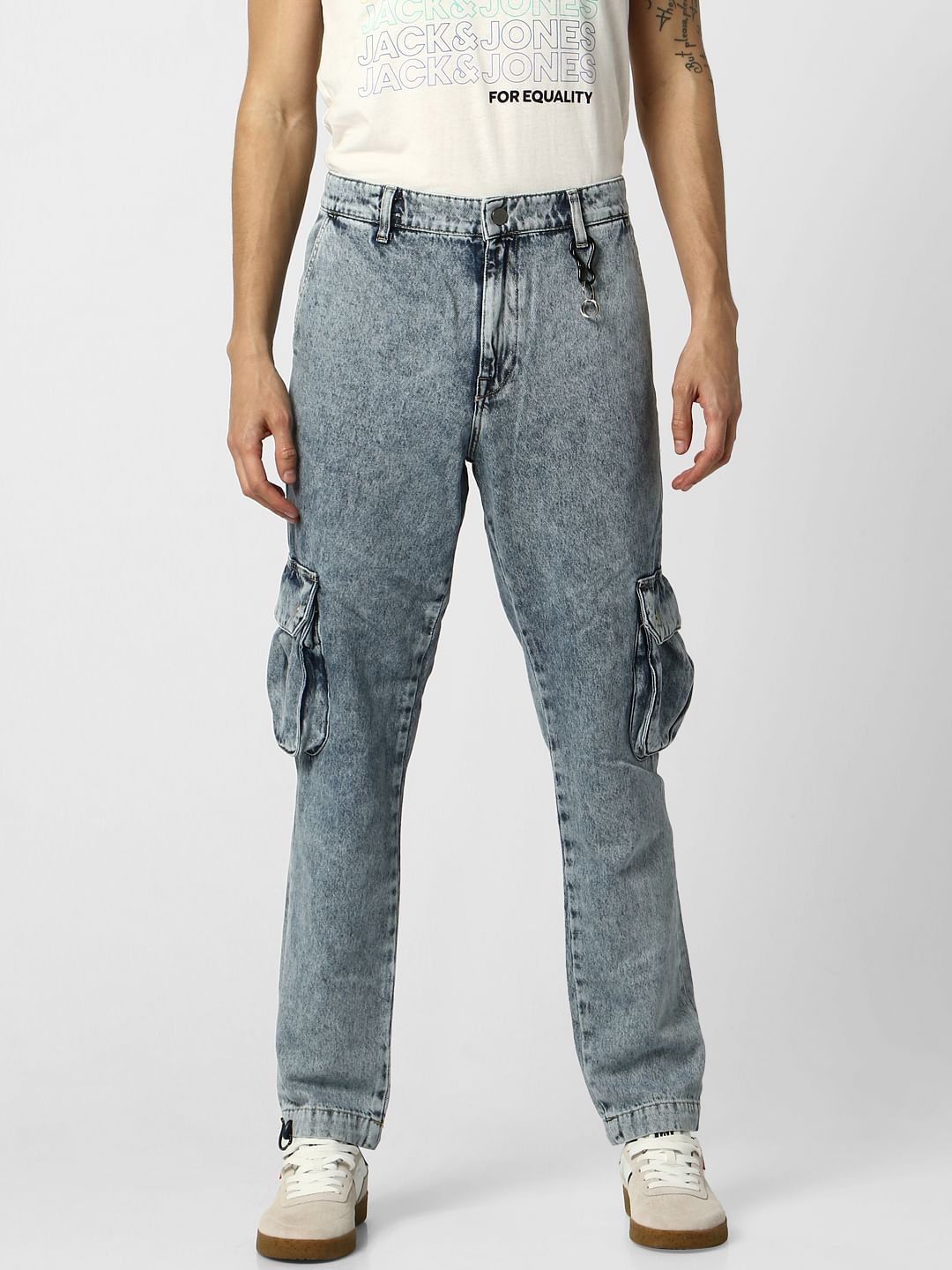 Blue Low Rise Anti Fit Jeans