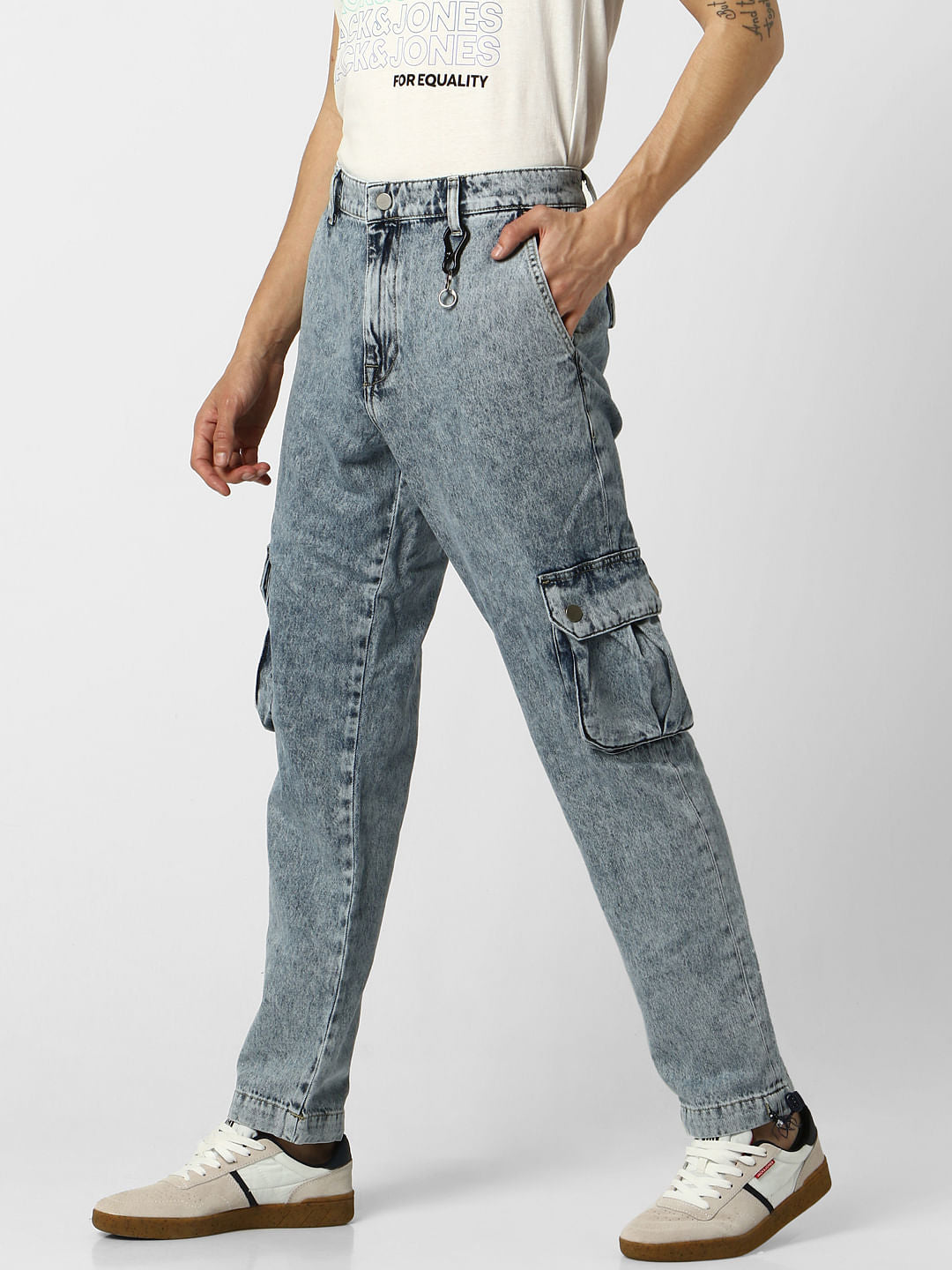 Blue Low Rise Anti Fit Jeans