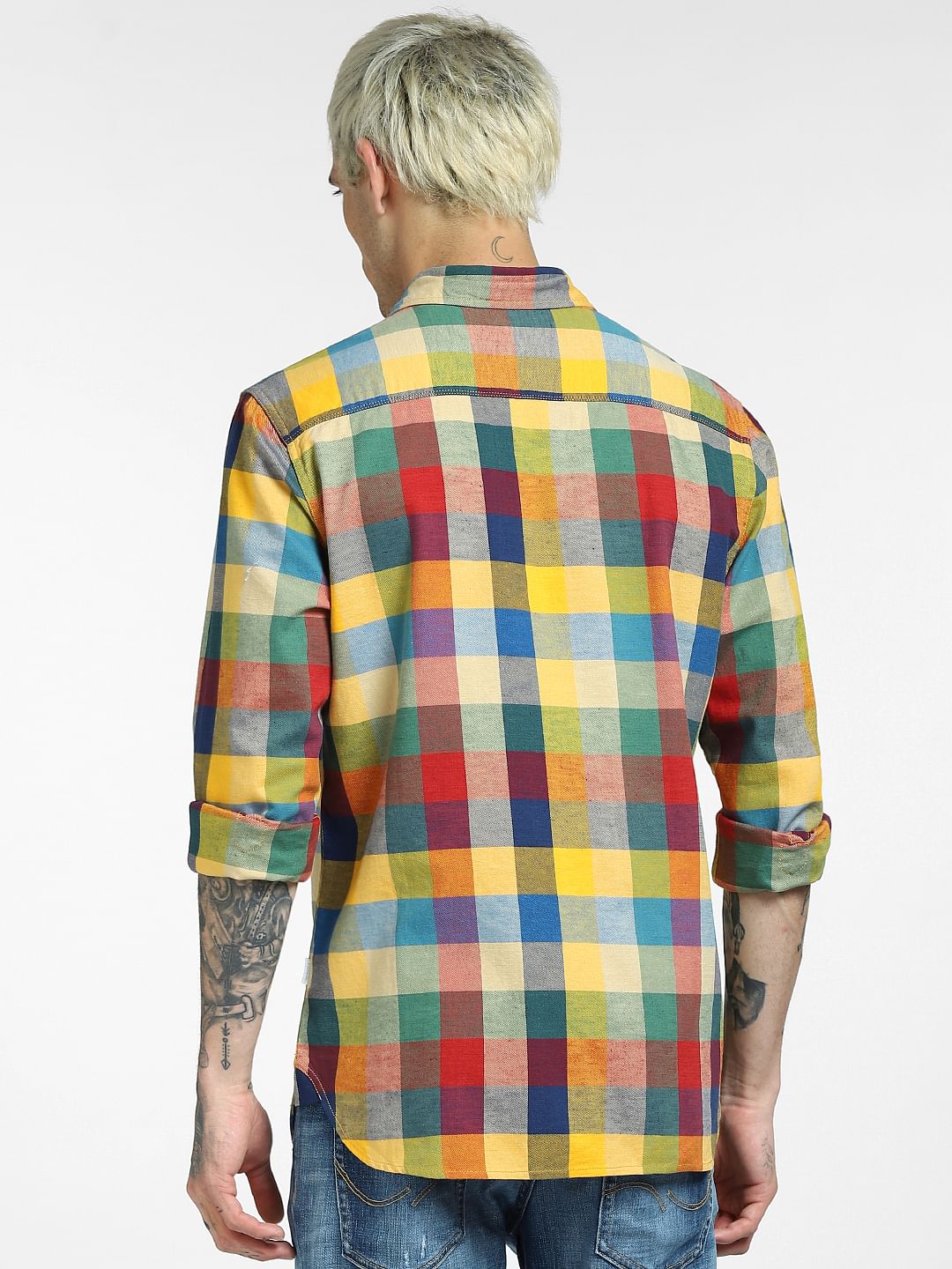 Multi-coloured Check Full Sleeves Shirt
