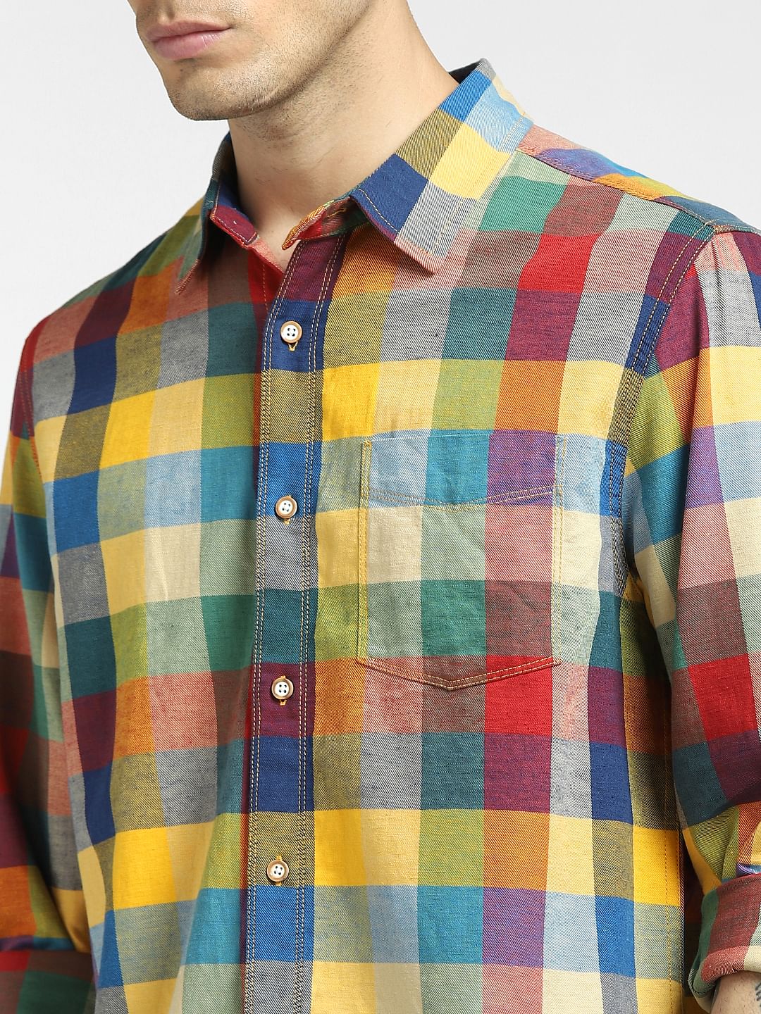 Multi-coloured Check Full Sleeves Shirt