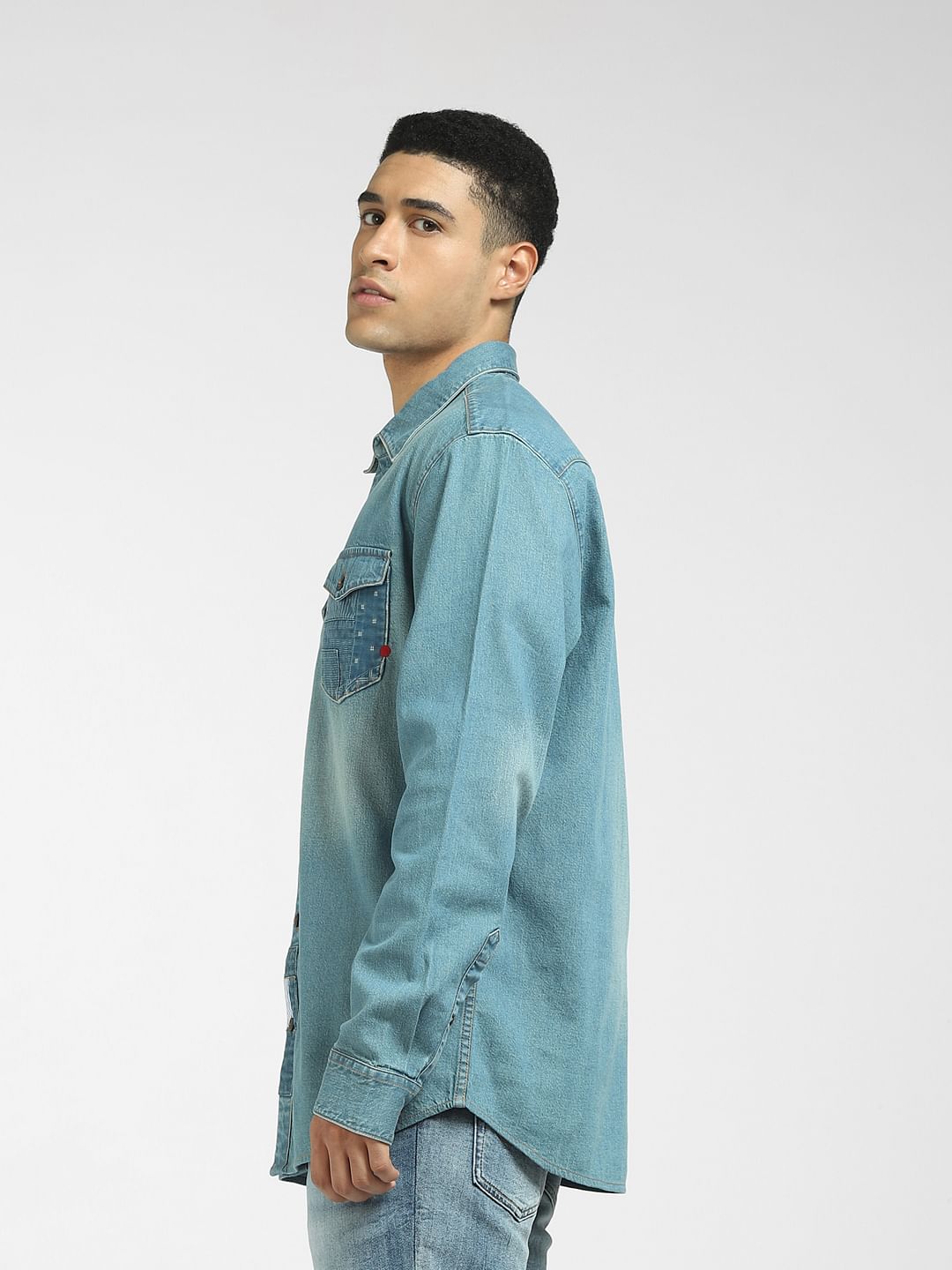 Blue Denim Full Sleeves Shirt