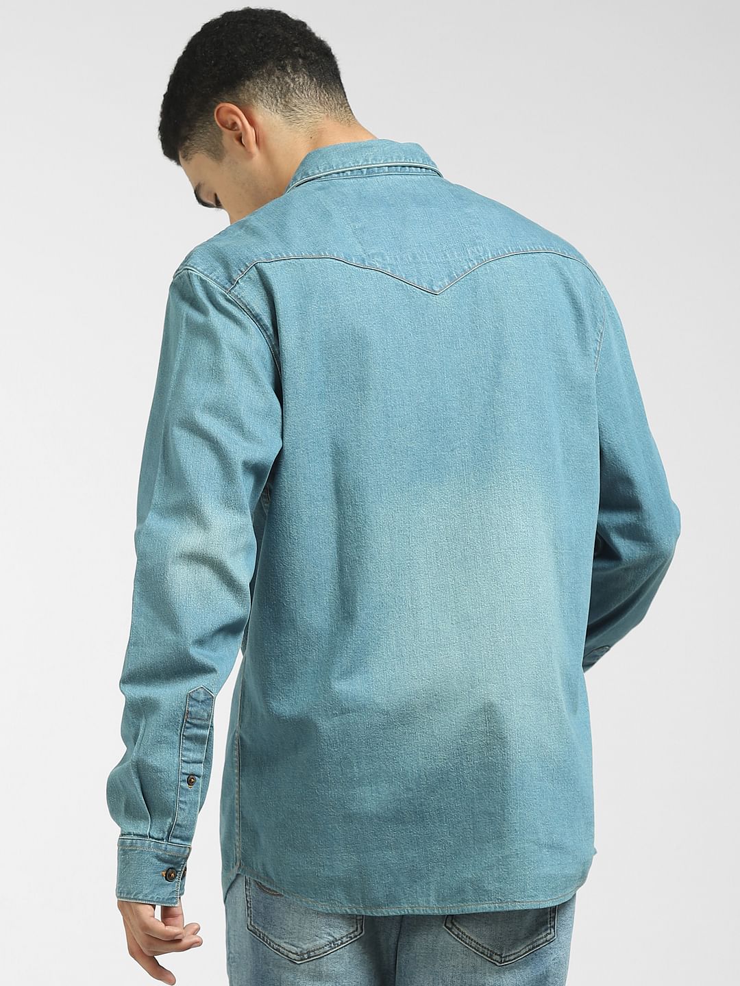 Blue Denim Full Sleeves Shirt