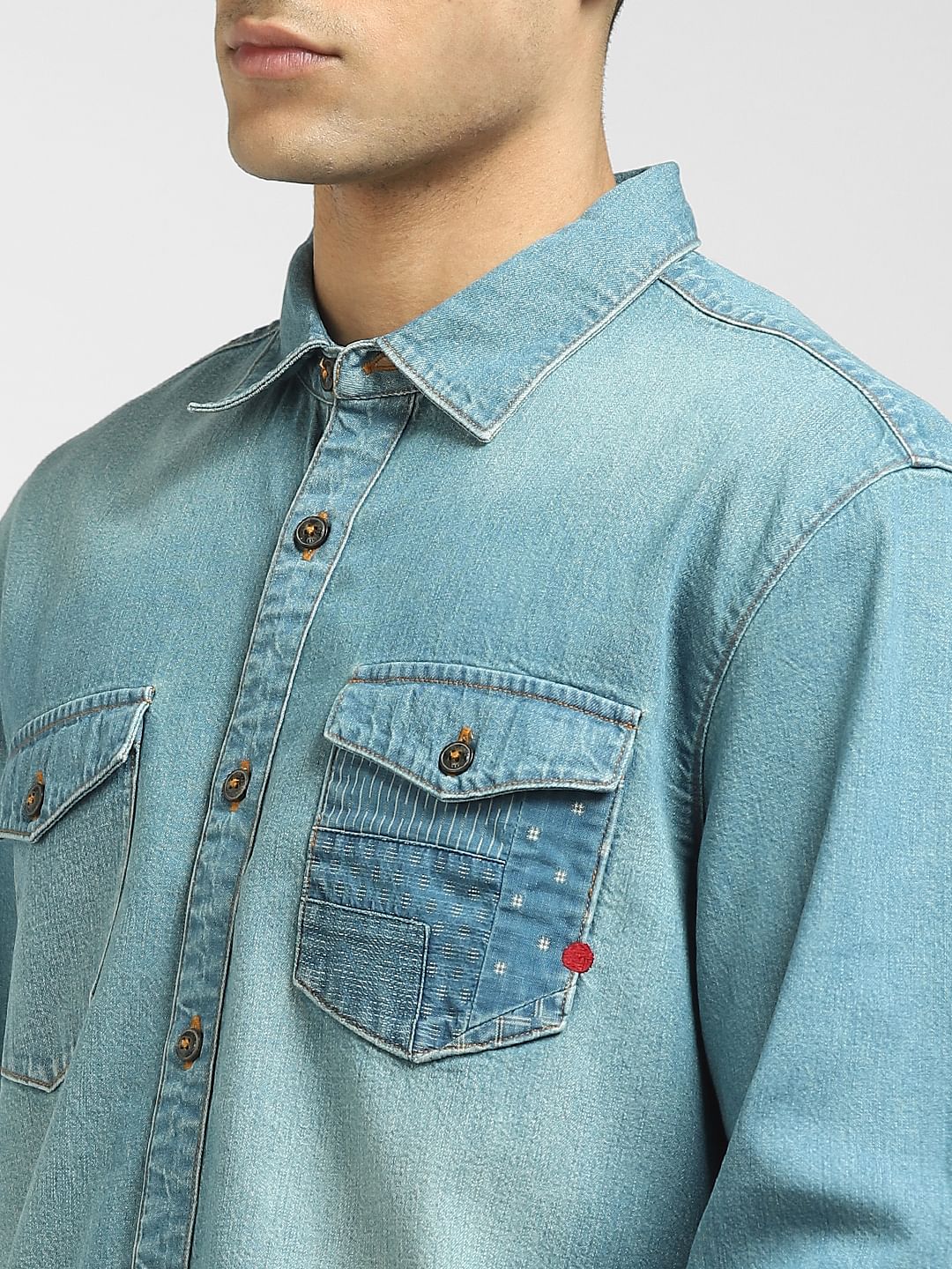 Blue Denim Full Sleeves Shirt