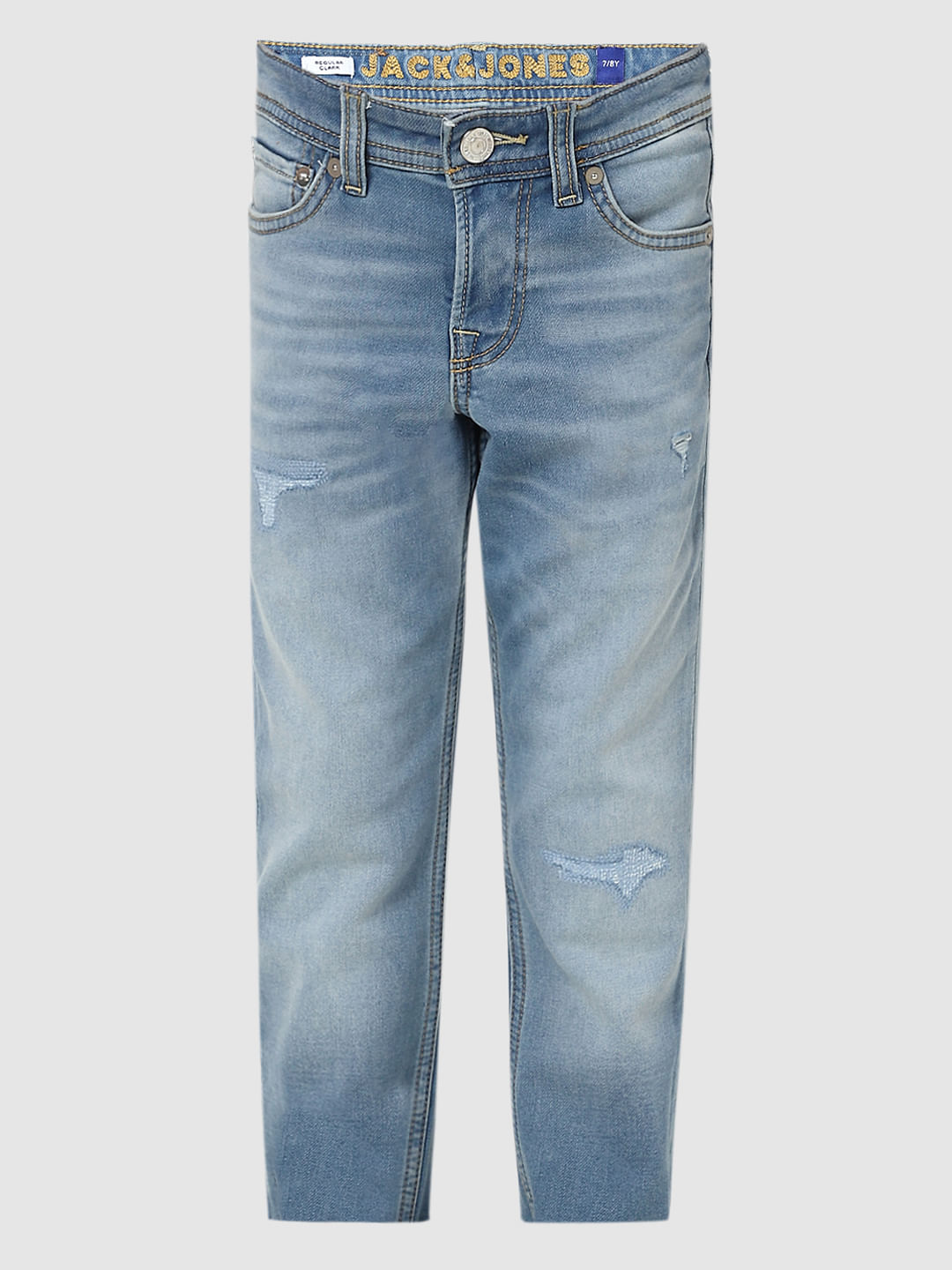 Boys Blue Mid Rise Clark Regular Jeans