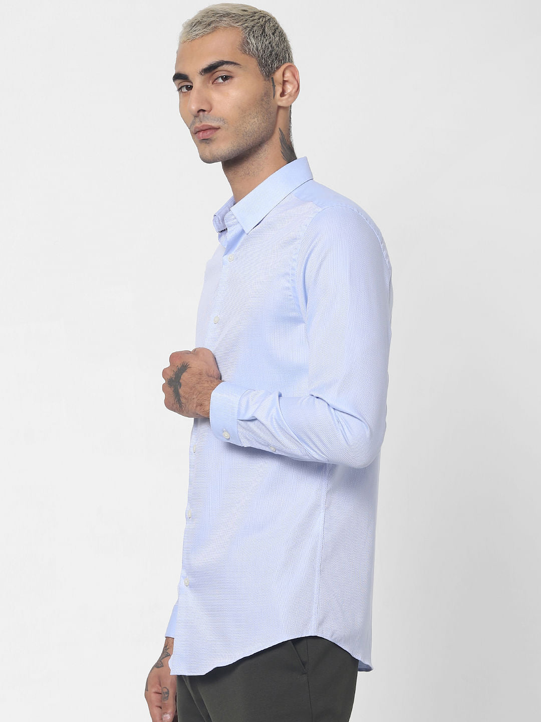 Blue Full Sleeves Shirt