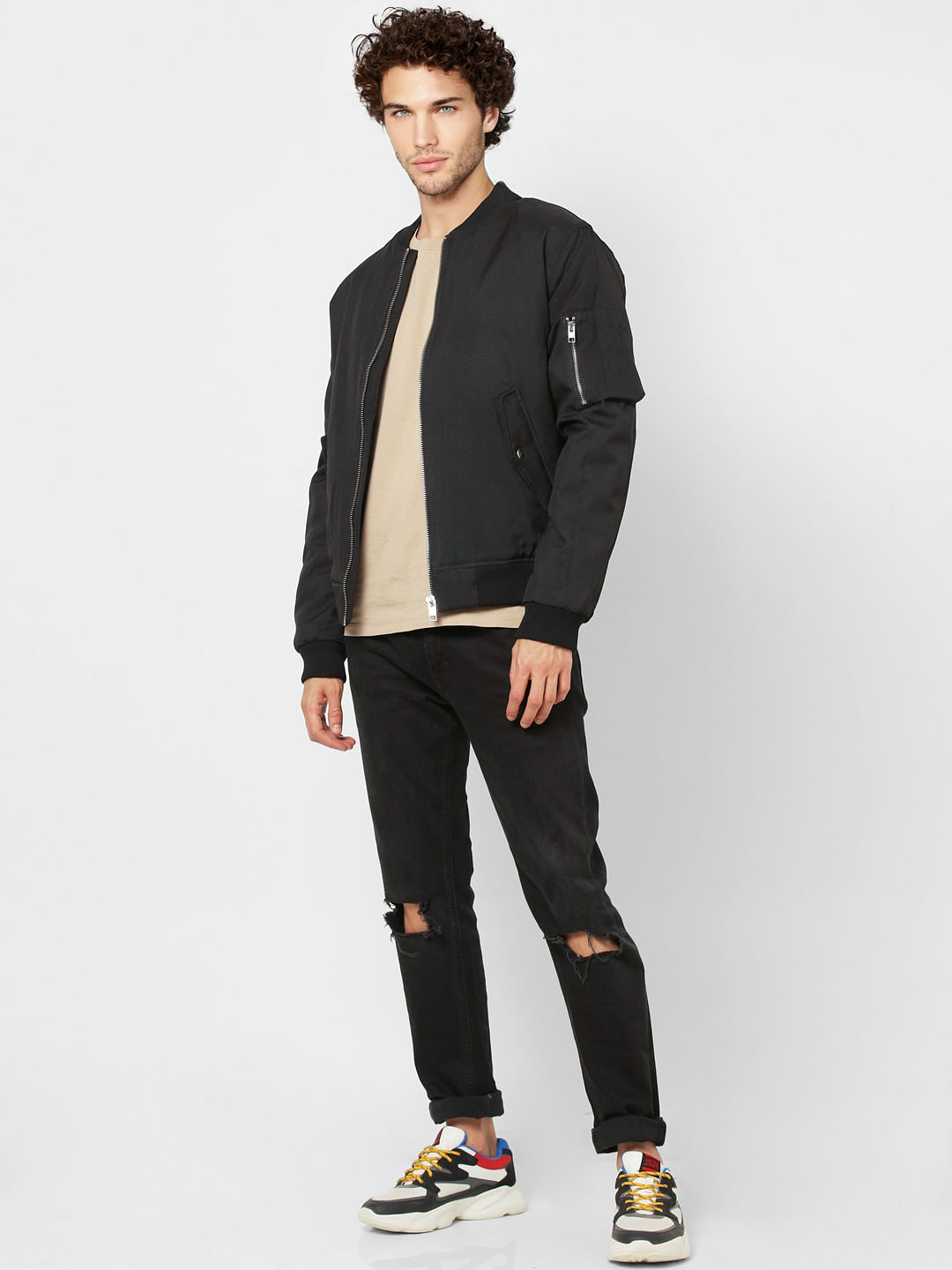 Black Bomber Jacket