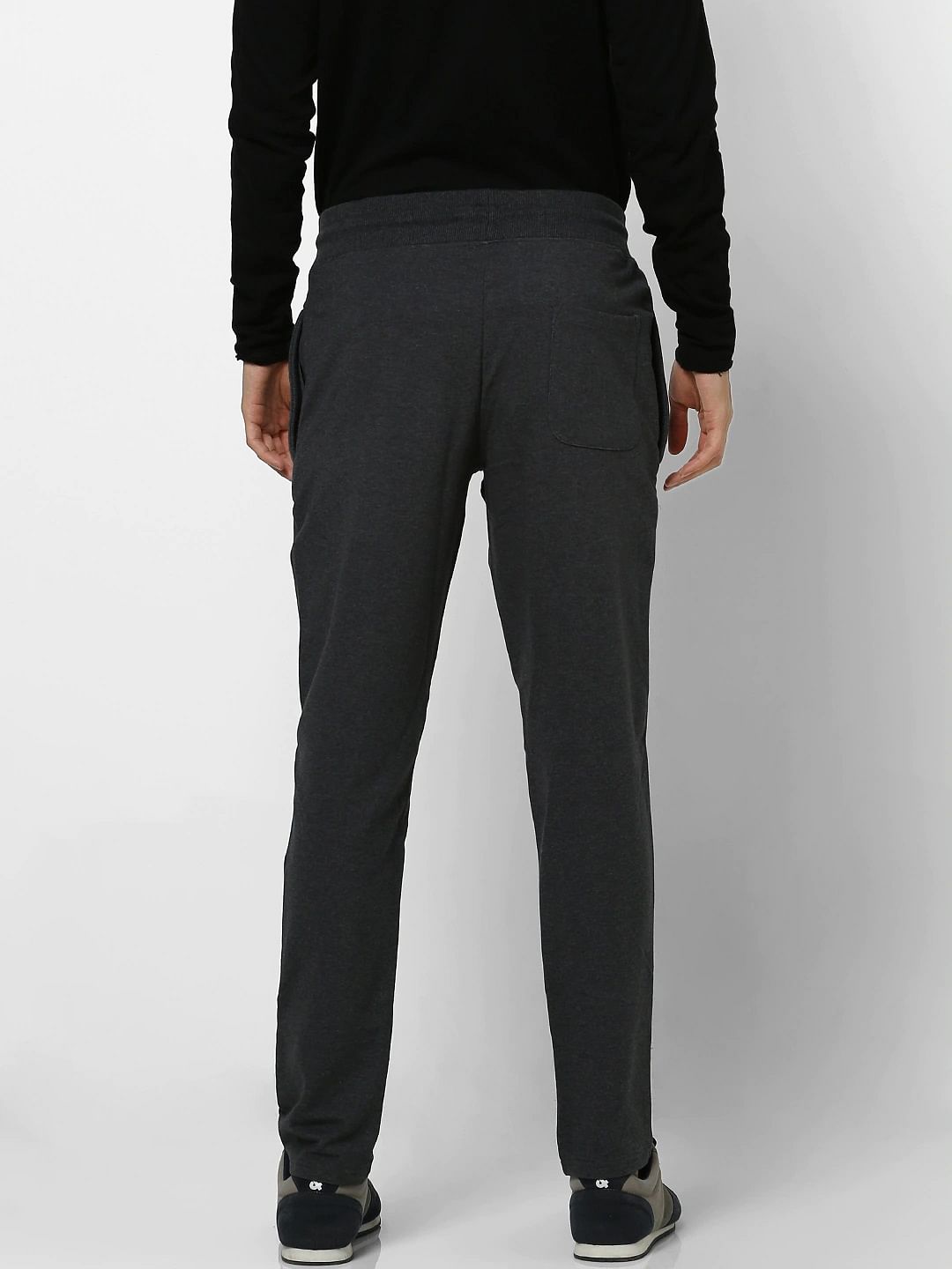 Grey Mid Rise Trackpants