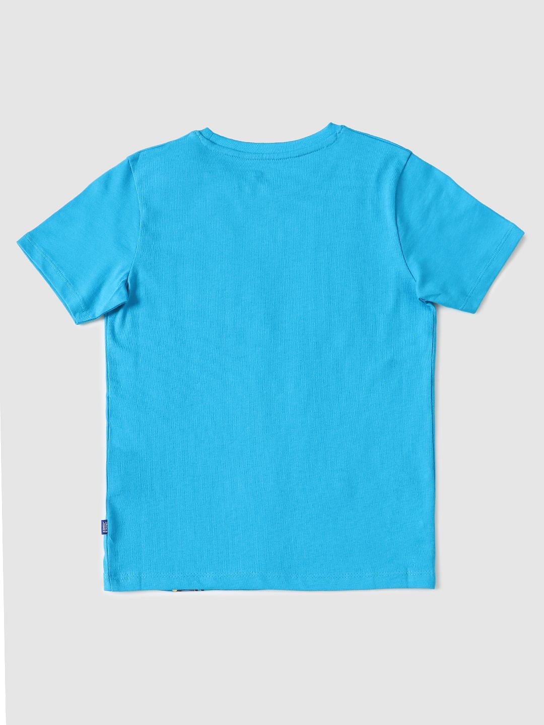 Boys X Minions Blue Graphic Print Crew Neck T-shirt
