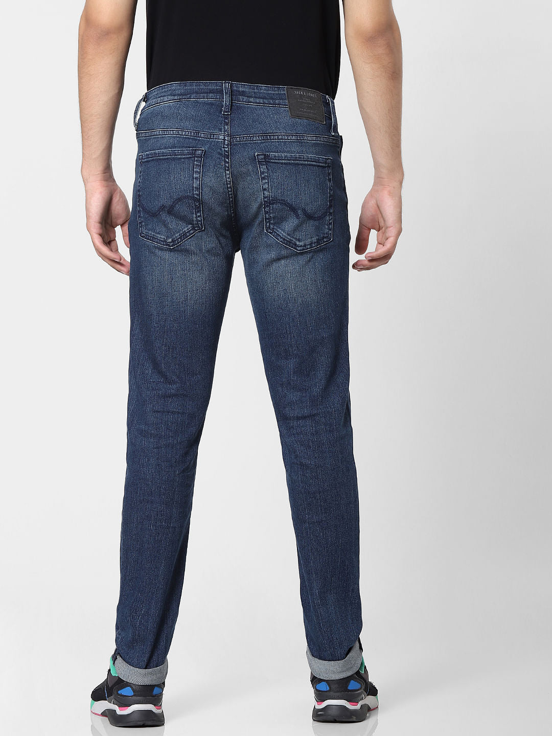 Blue Mid Rise Ben Skinny Fit Jeans