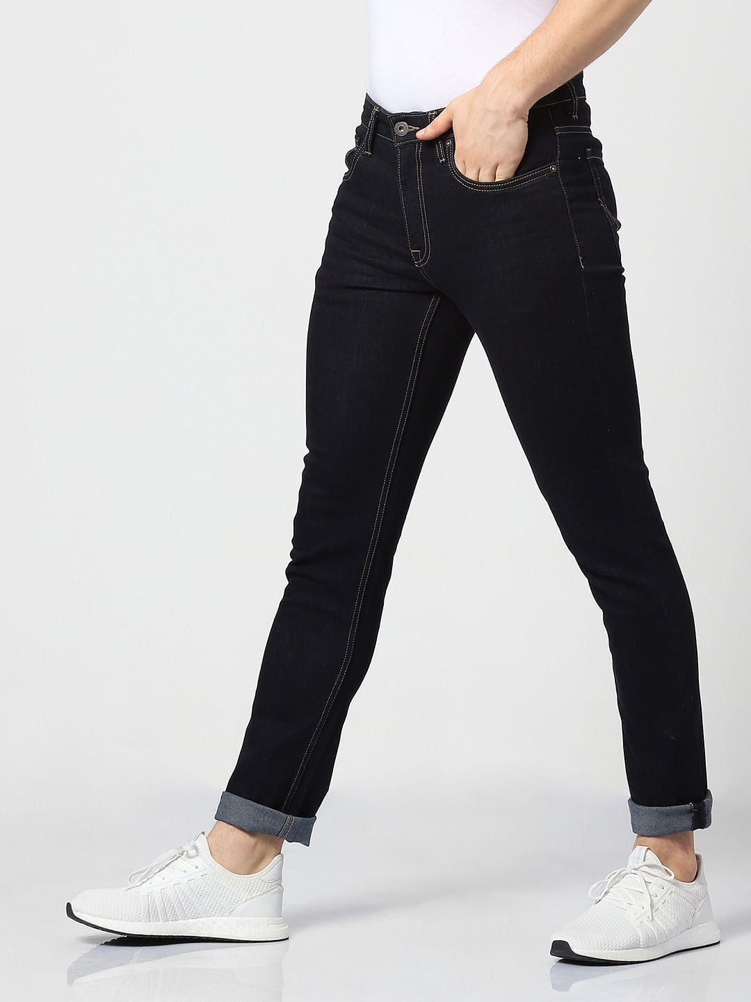 Blue Low Rise Glenn Slim Fit Jeans