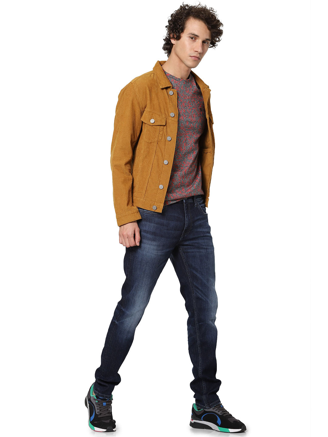 Dark Blue Low Rise Glenn Slim Fit Jeans - 28/30