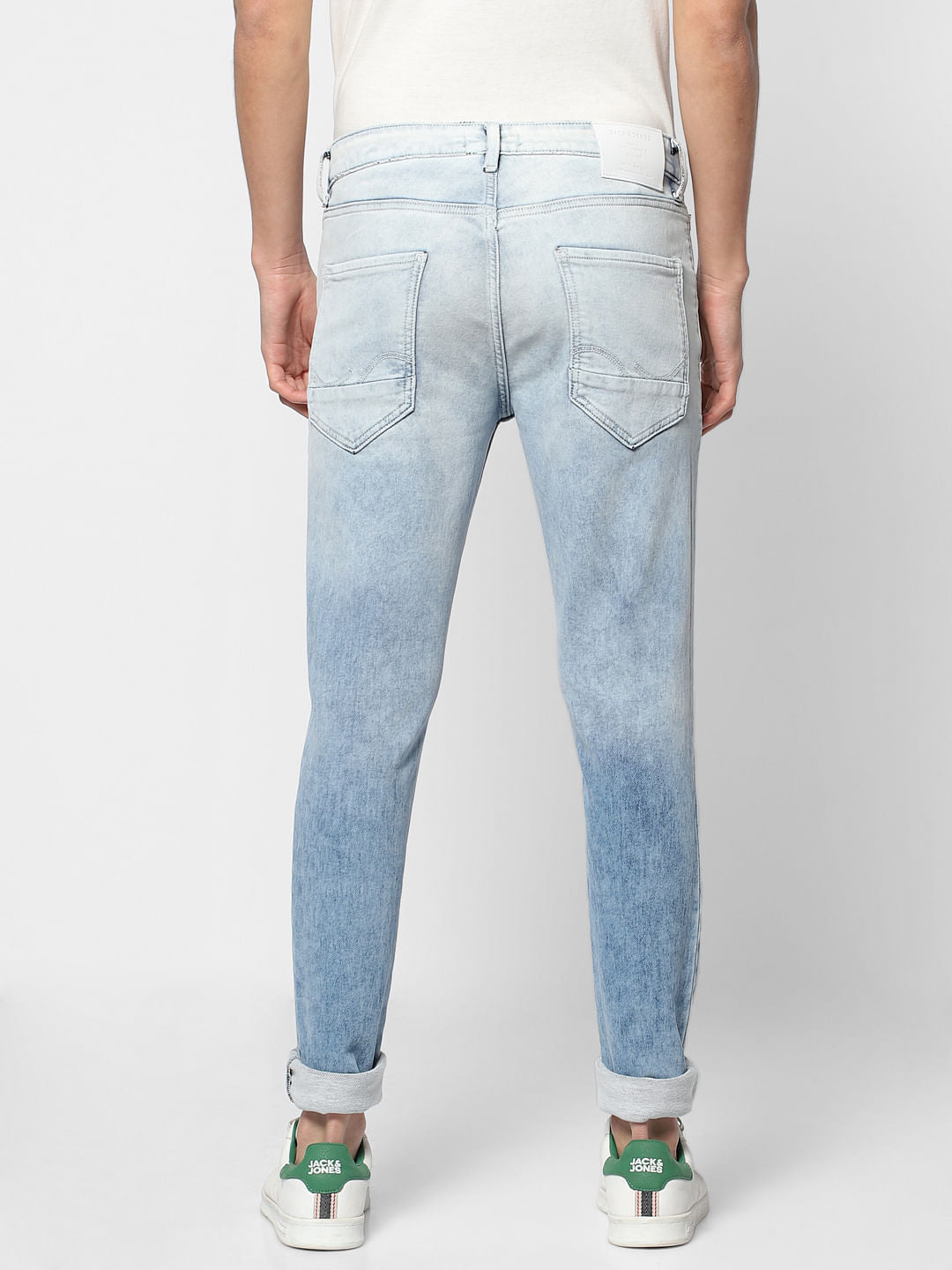Light Blue Low Rise Liam Washed Skinny Fit  Jeans