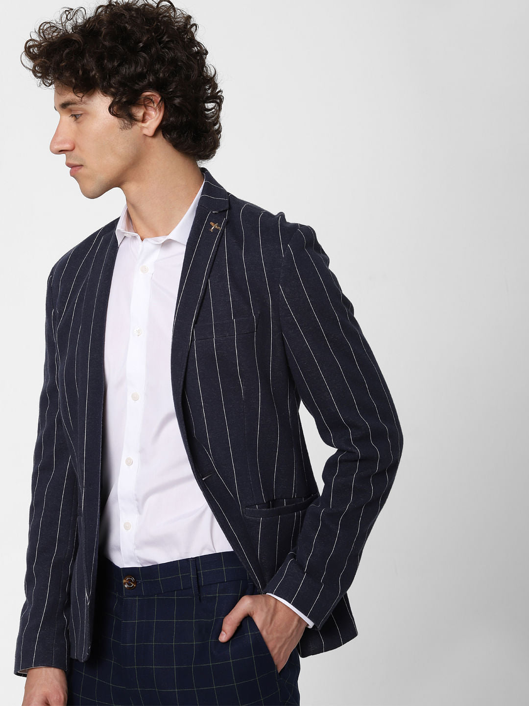 White Slim Fit Full Sleeves Shirt - S