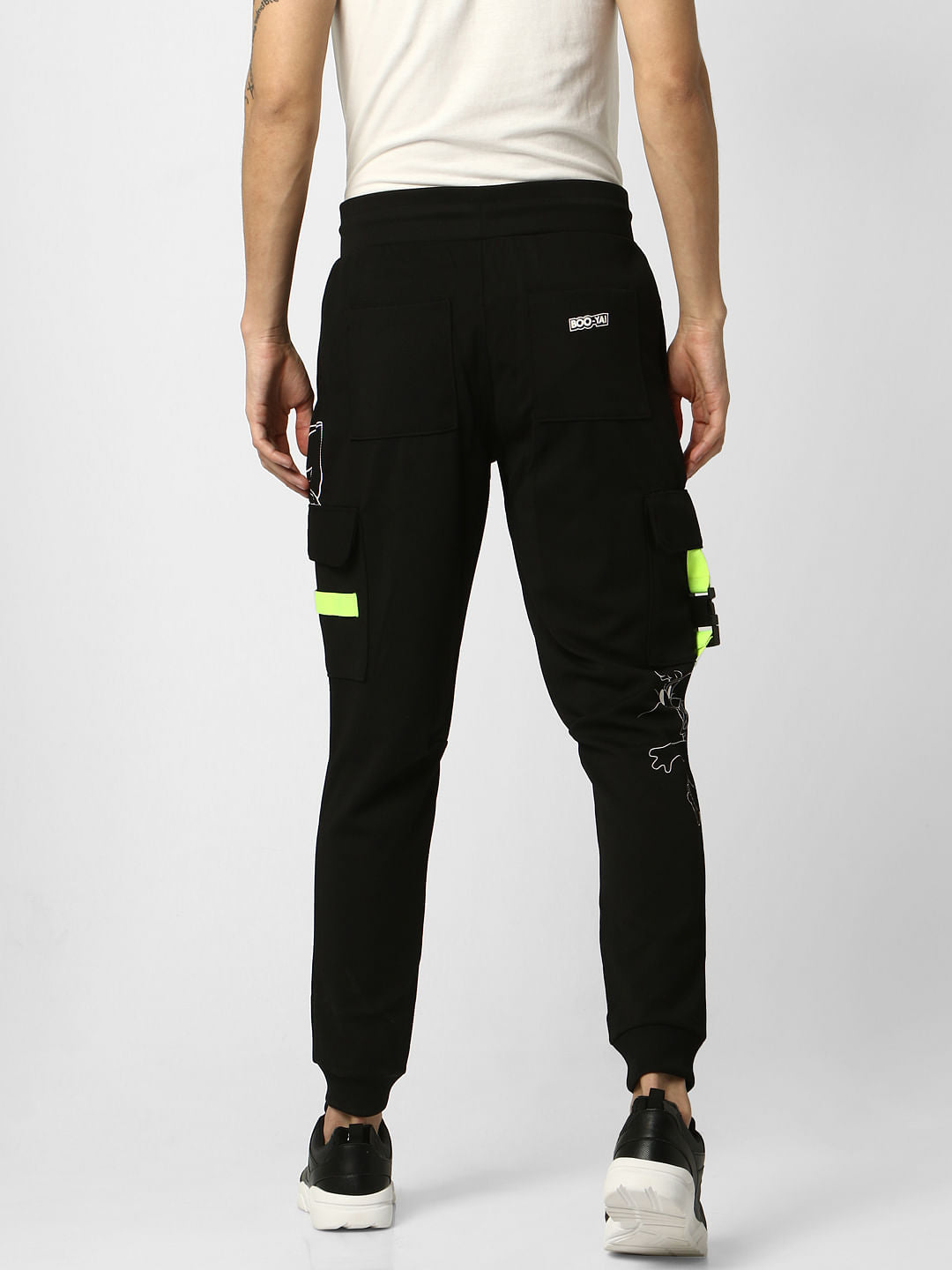X Tom & Jerry Black Graphic Print Sweatpants
