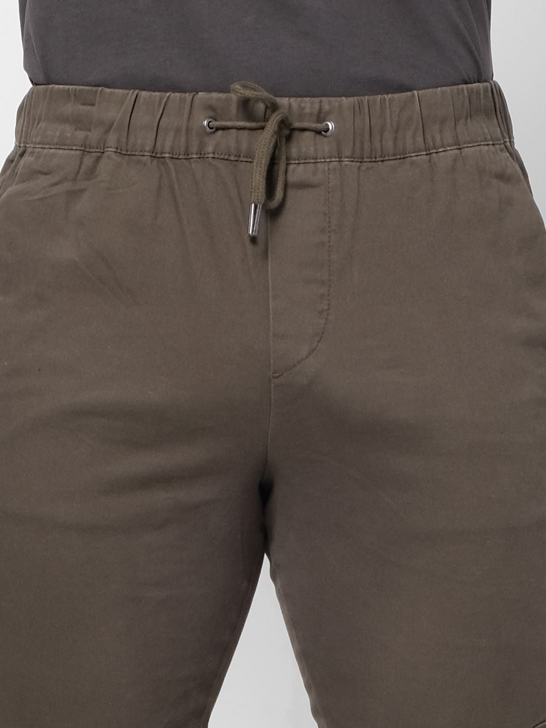 Dark Green Drawstring Joggers