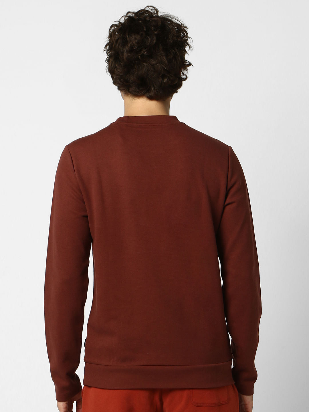 Brown Text Print Sweatshirt