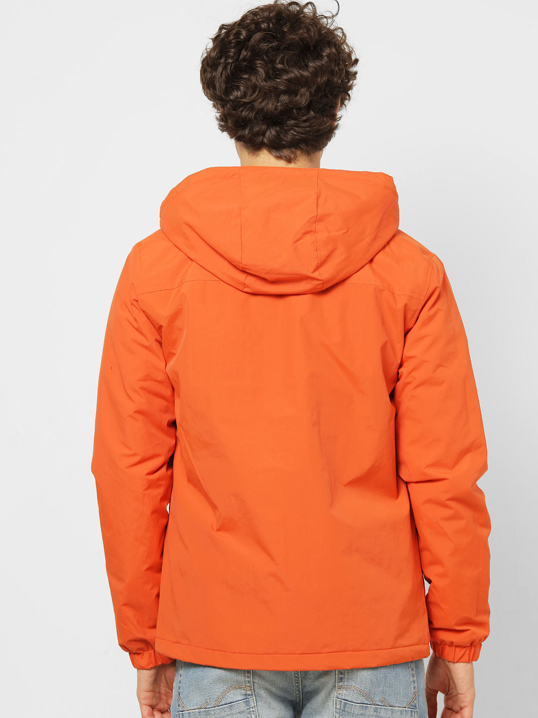 Orange Hooded Jacket