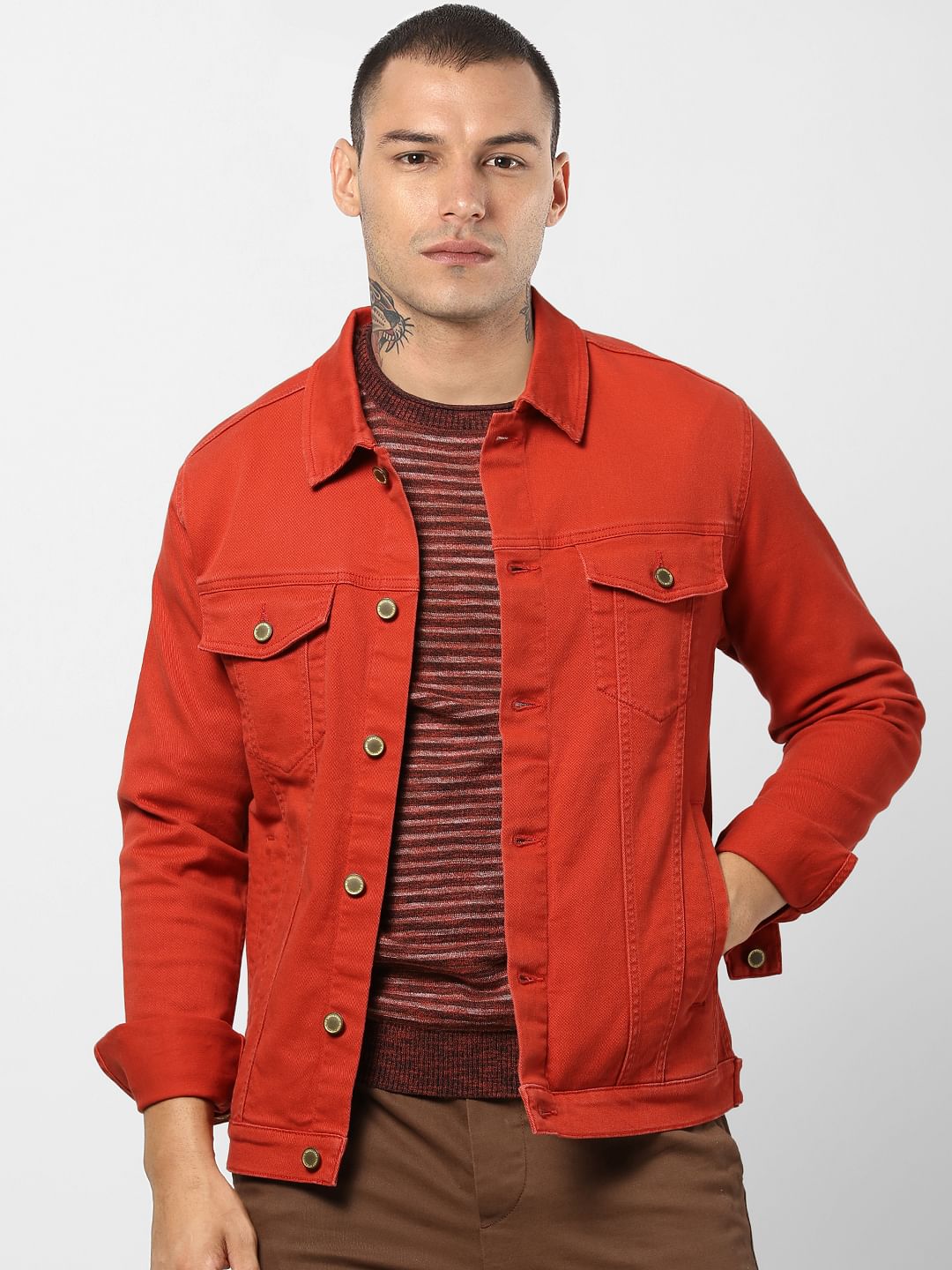 Red Denim Jacket