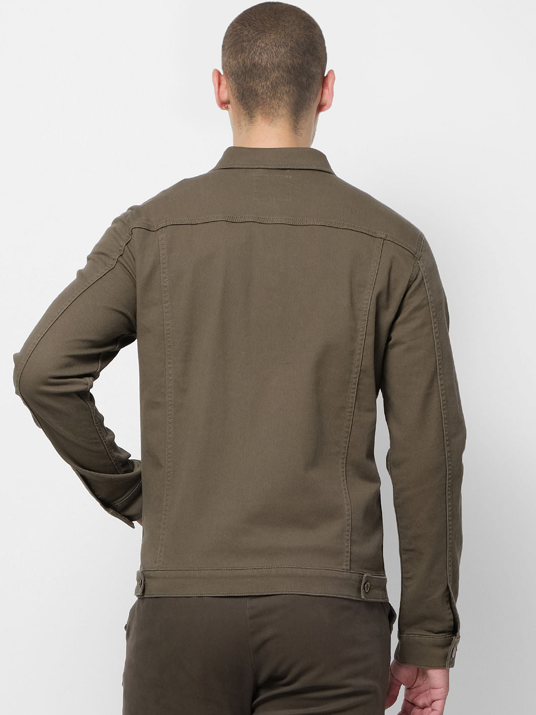 Olive Denim Jacket