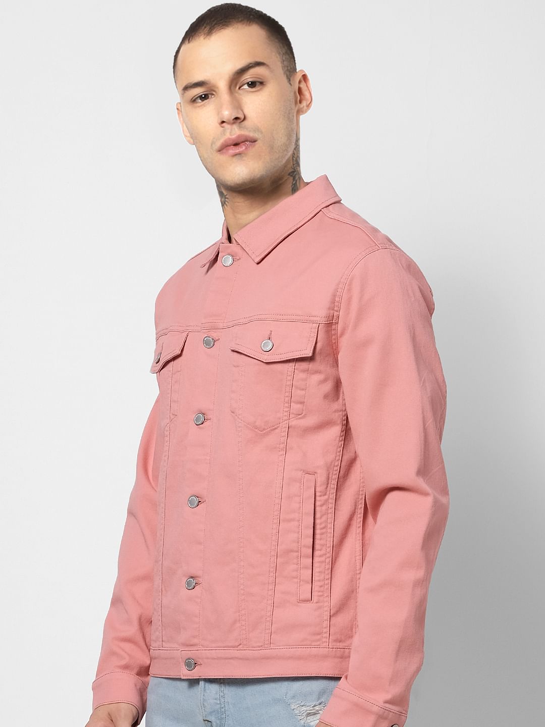Pink Denim Jacket