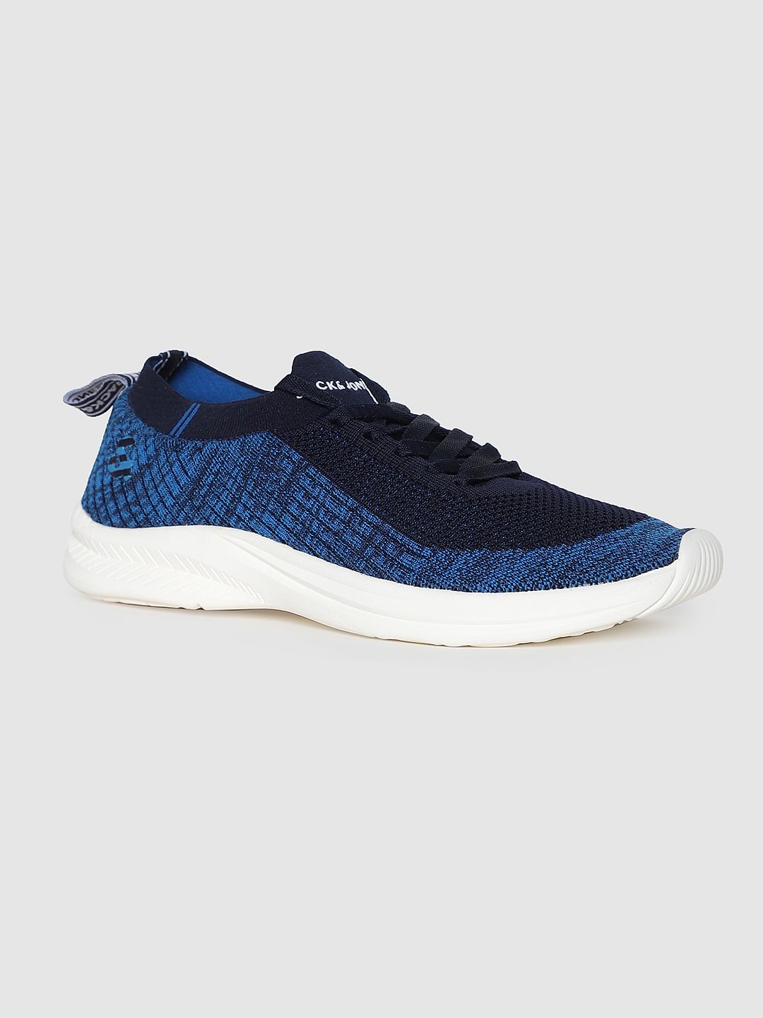 Blue Mesh Sneakers