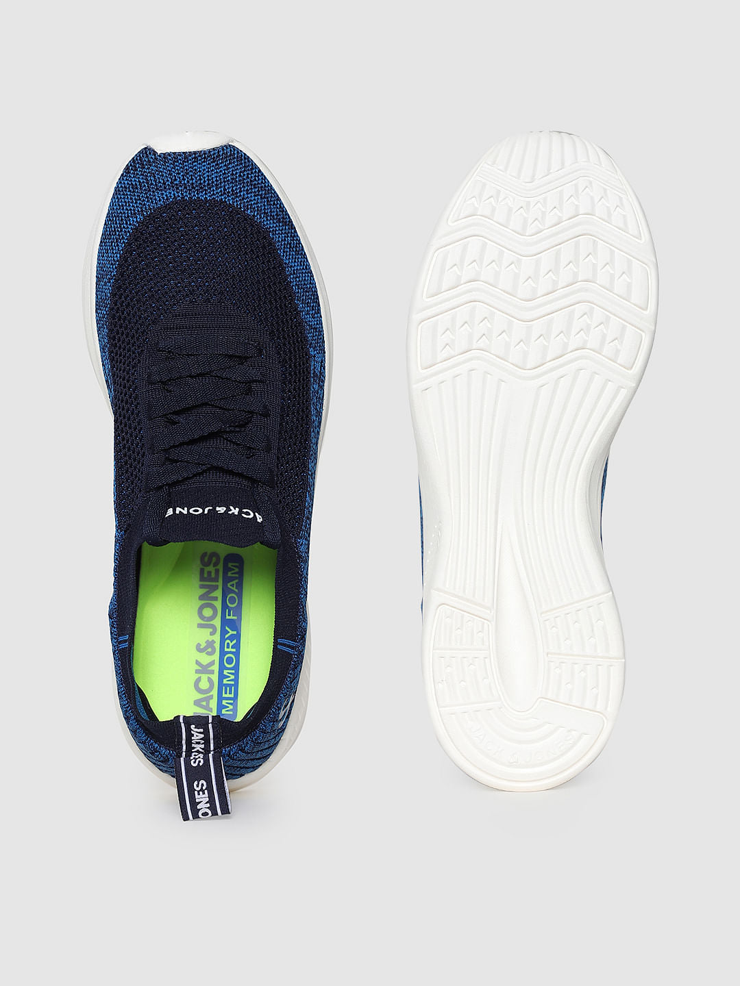 Blue Mesh Sneakers