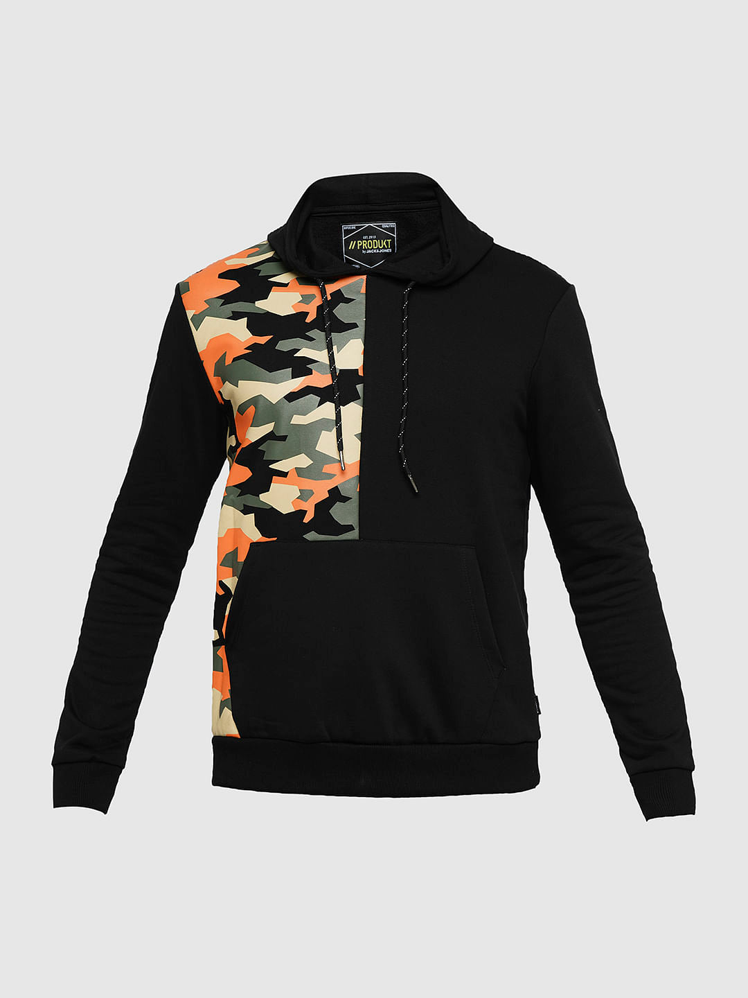 PRODUKT by JACK&JONES Black Camo Print Sweatshirt