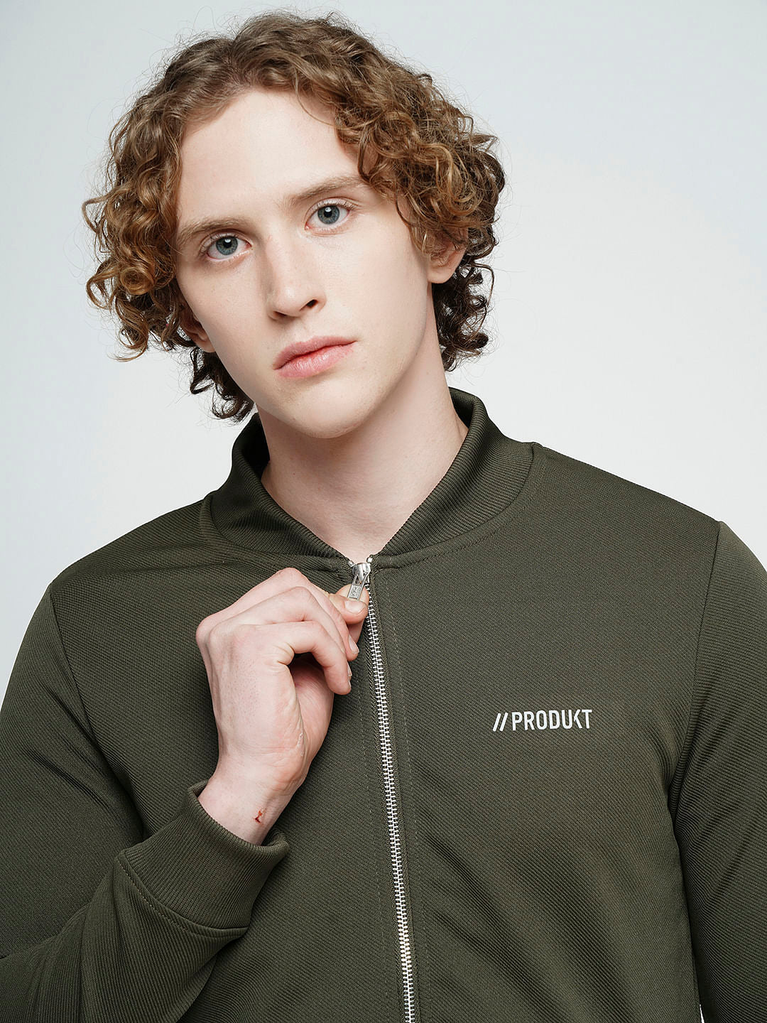 PRODUKT by JACK&JONES Dark Green Zip-Up Sweatshirt