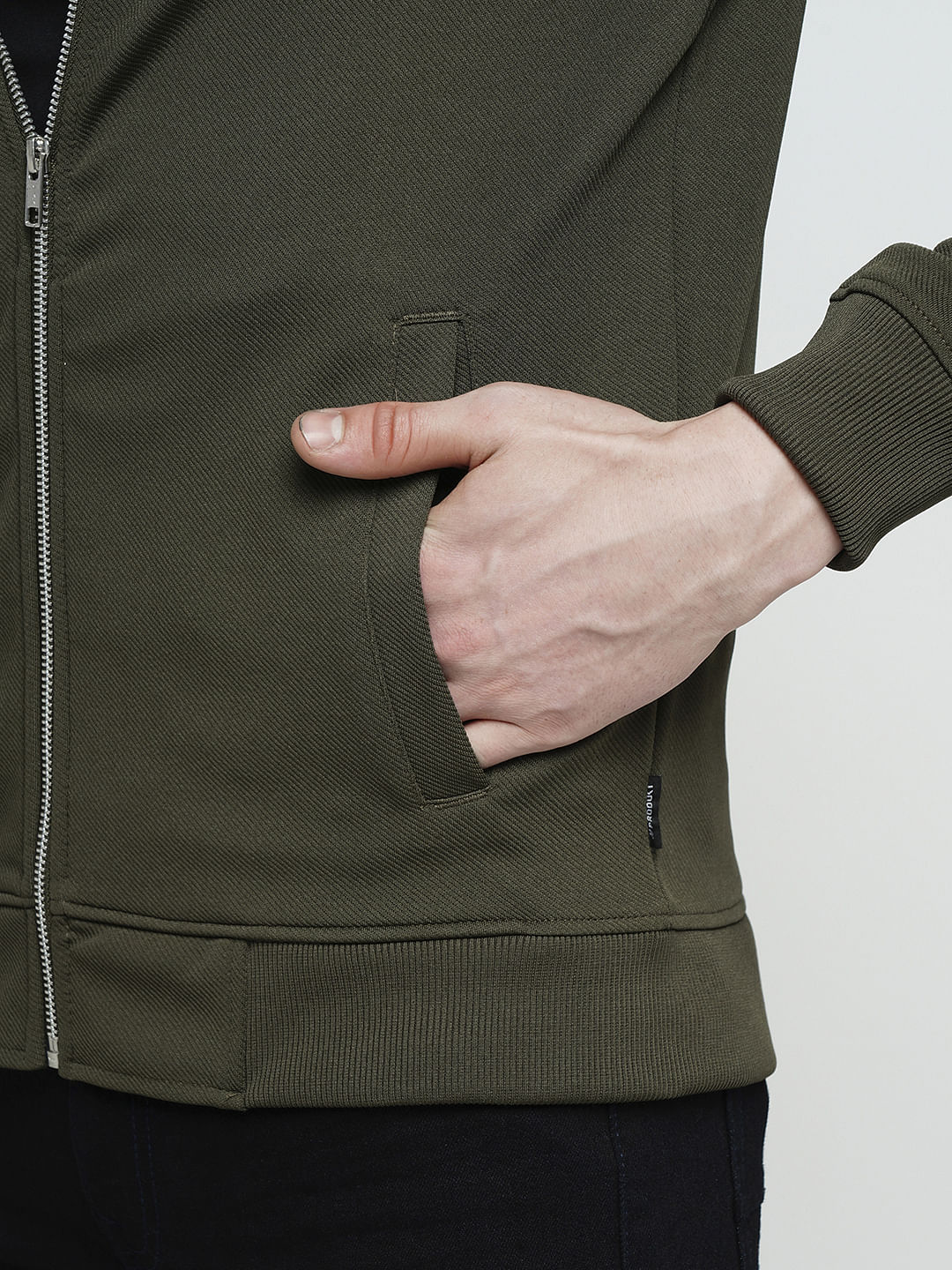 PRODUKT by JACK&JONES Dark Green Zip-Up Sweatshirt