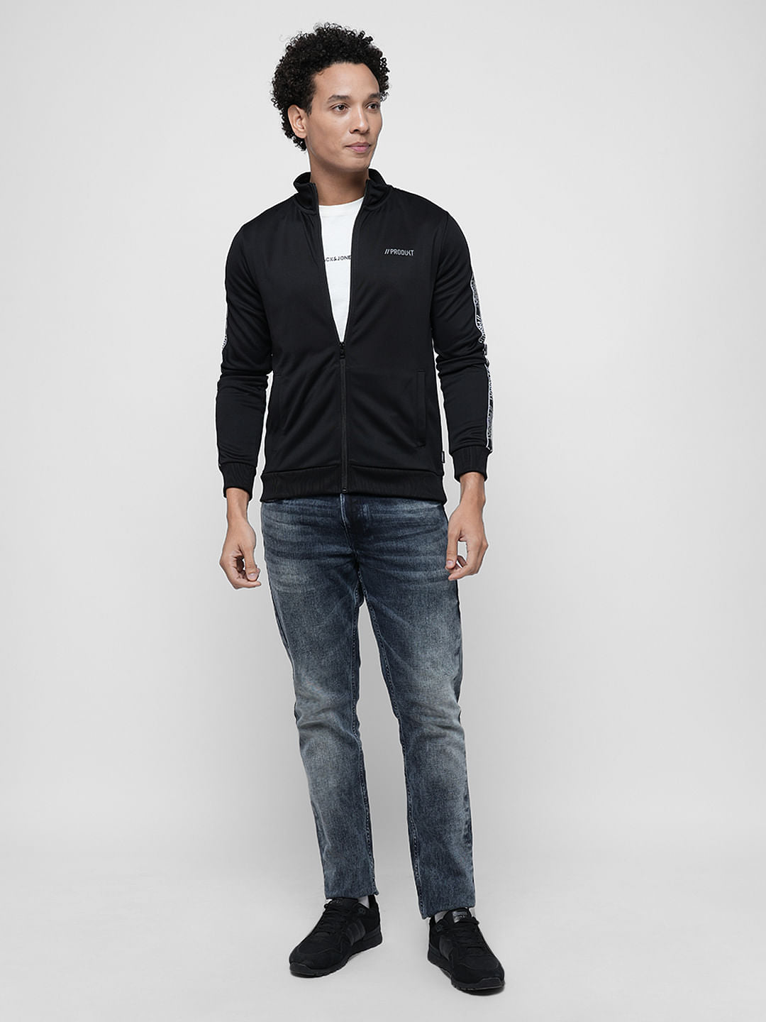 PRODUKT by JACK&JONES Black Zip-Up Sweatshirt