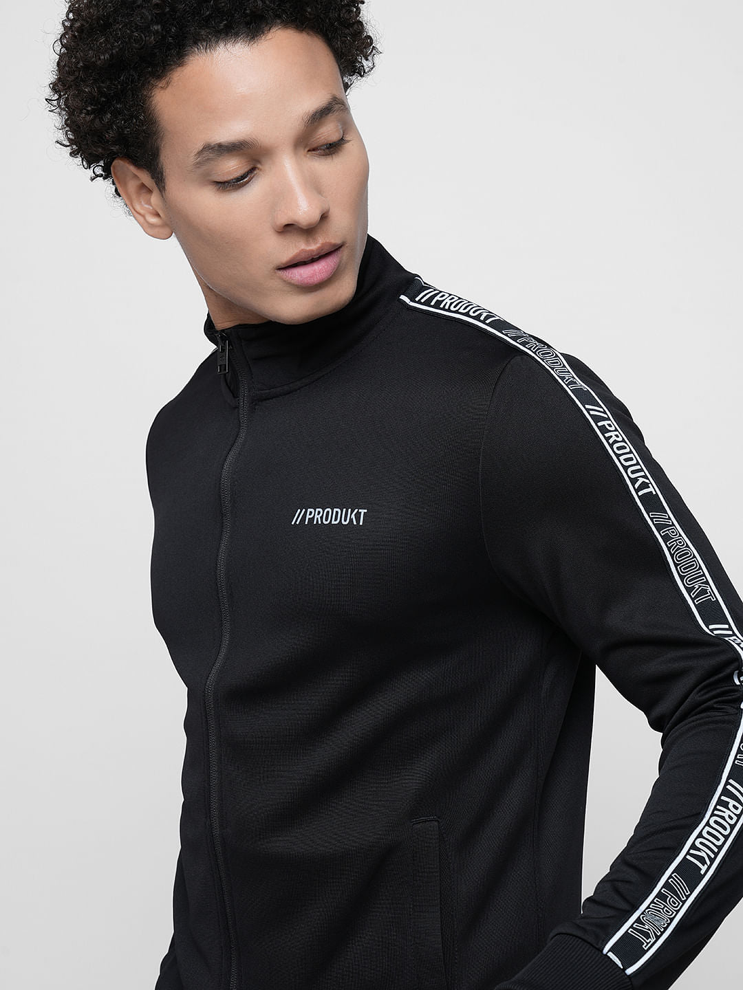 PRODUKT by JACK&JONES Black Zip-Up Sweatshirt