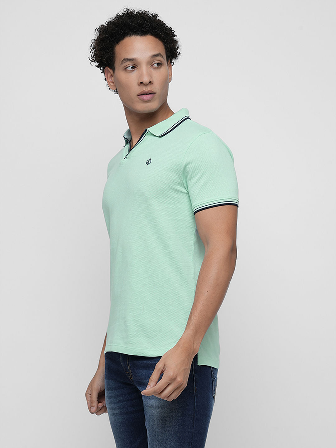 PRODUKT by JACK&JONES Sea Green Contrast Tipping Polo