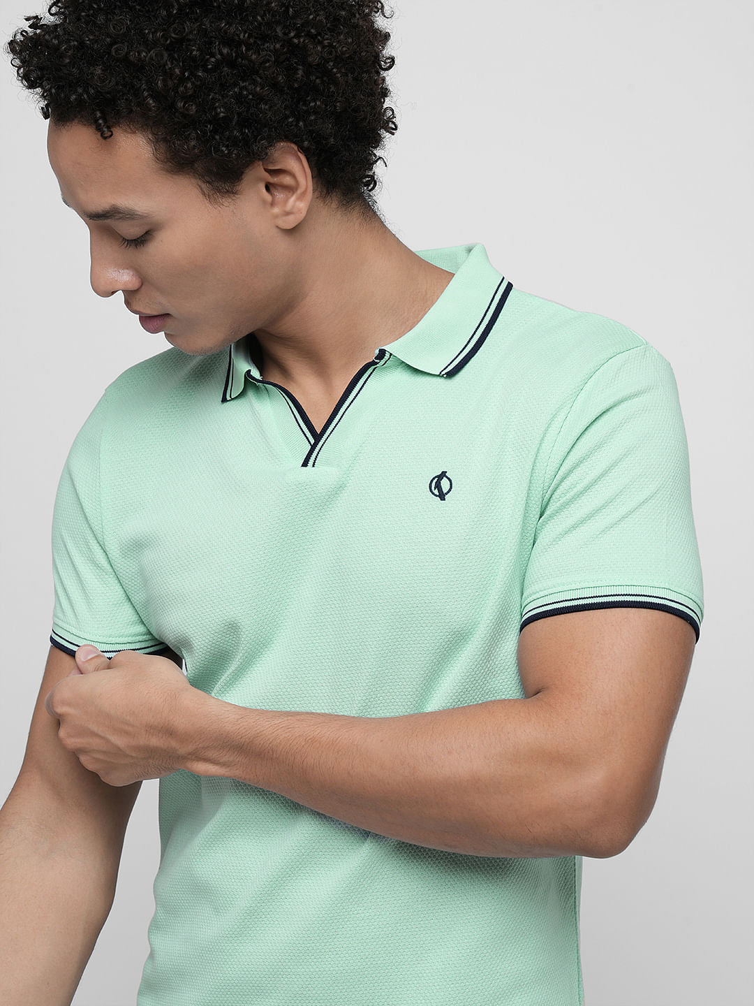 PRODUKT by JACK&JONES Sea Green Contrast Tipping Polo