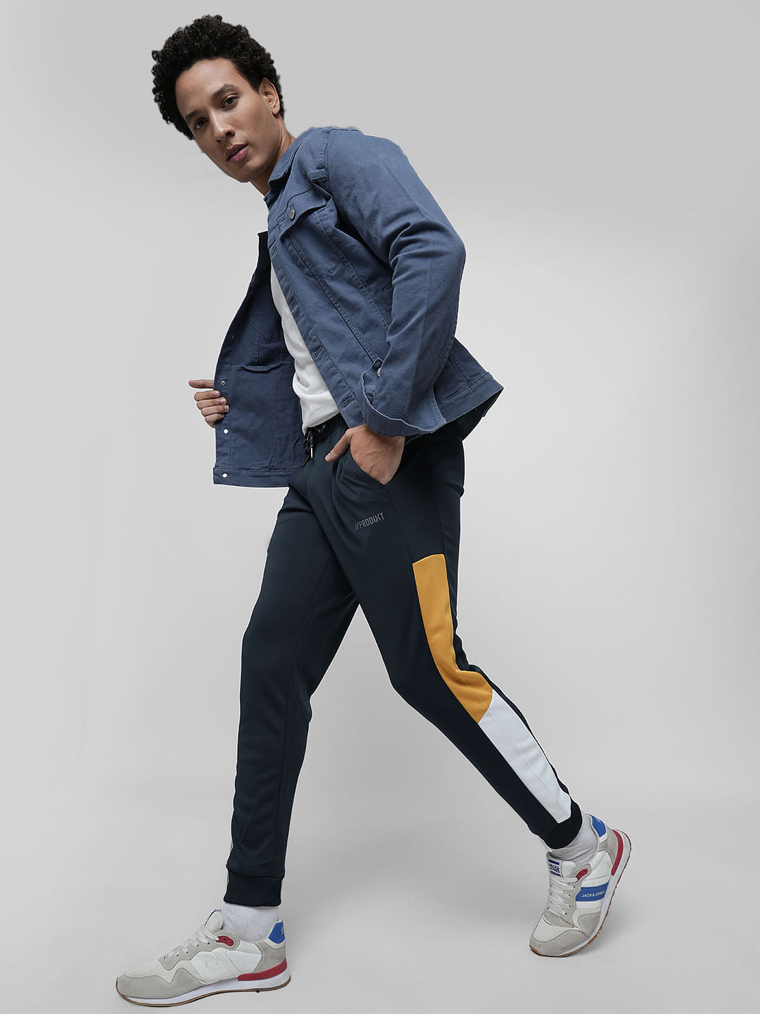 PRODUKT by JACK&JONES Dark Blue Mid Rise Trackpants - S