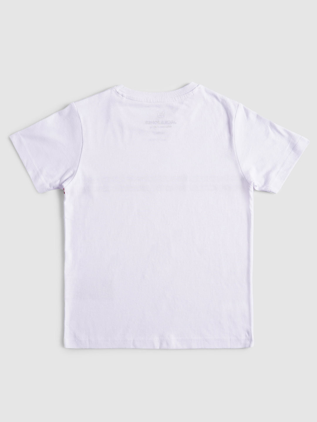 BOYS White Tape Detail Crew Neck T-shirt