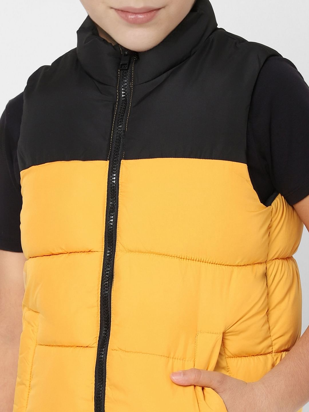 BOYS Yellow Puffer Winter Jacket