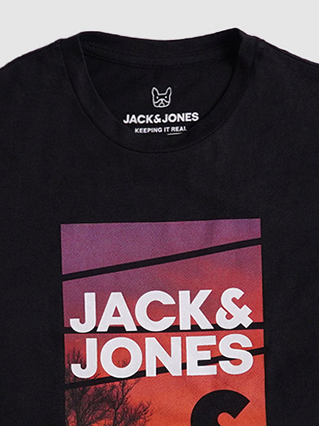 BOYS Black Graphic Print T-shirt