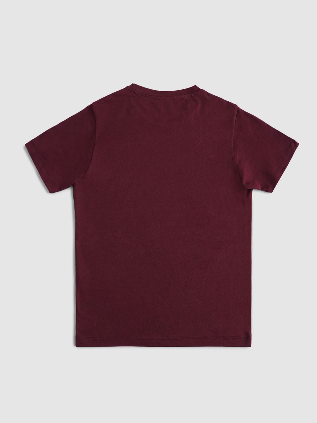 BOYS Maroon Logo Print T-shirt