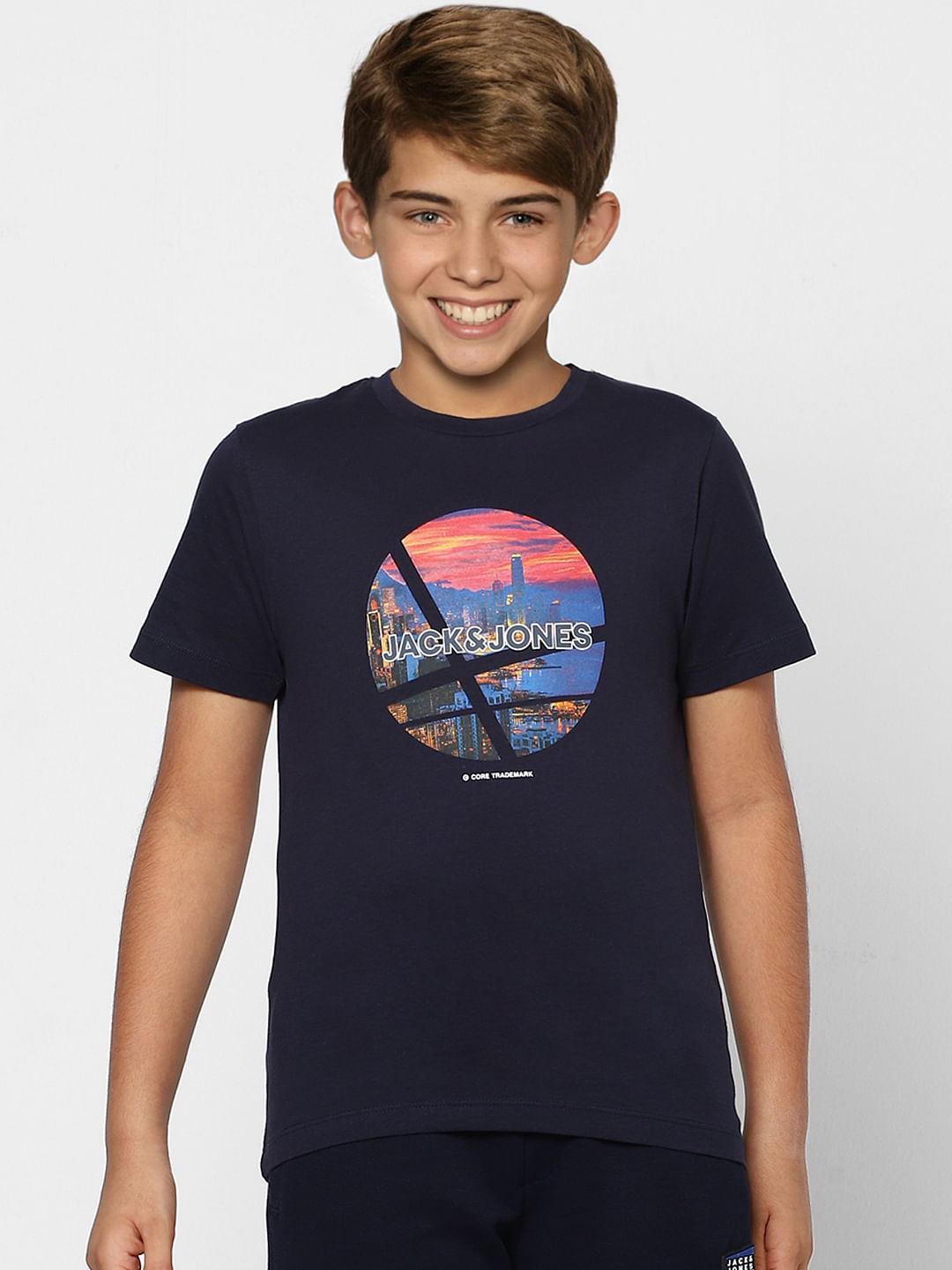 BOYS Blue Graphic Print T-shirt