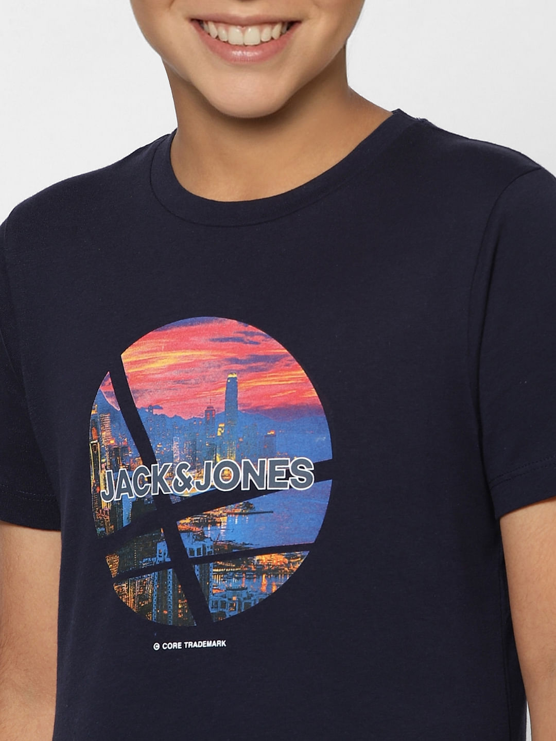 BOYS Blue Graphic Print T-shirt