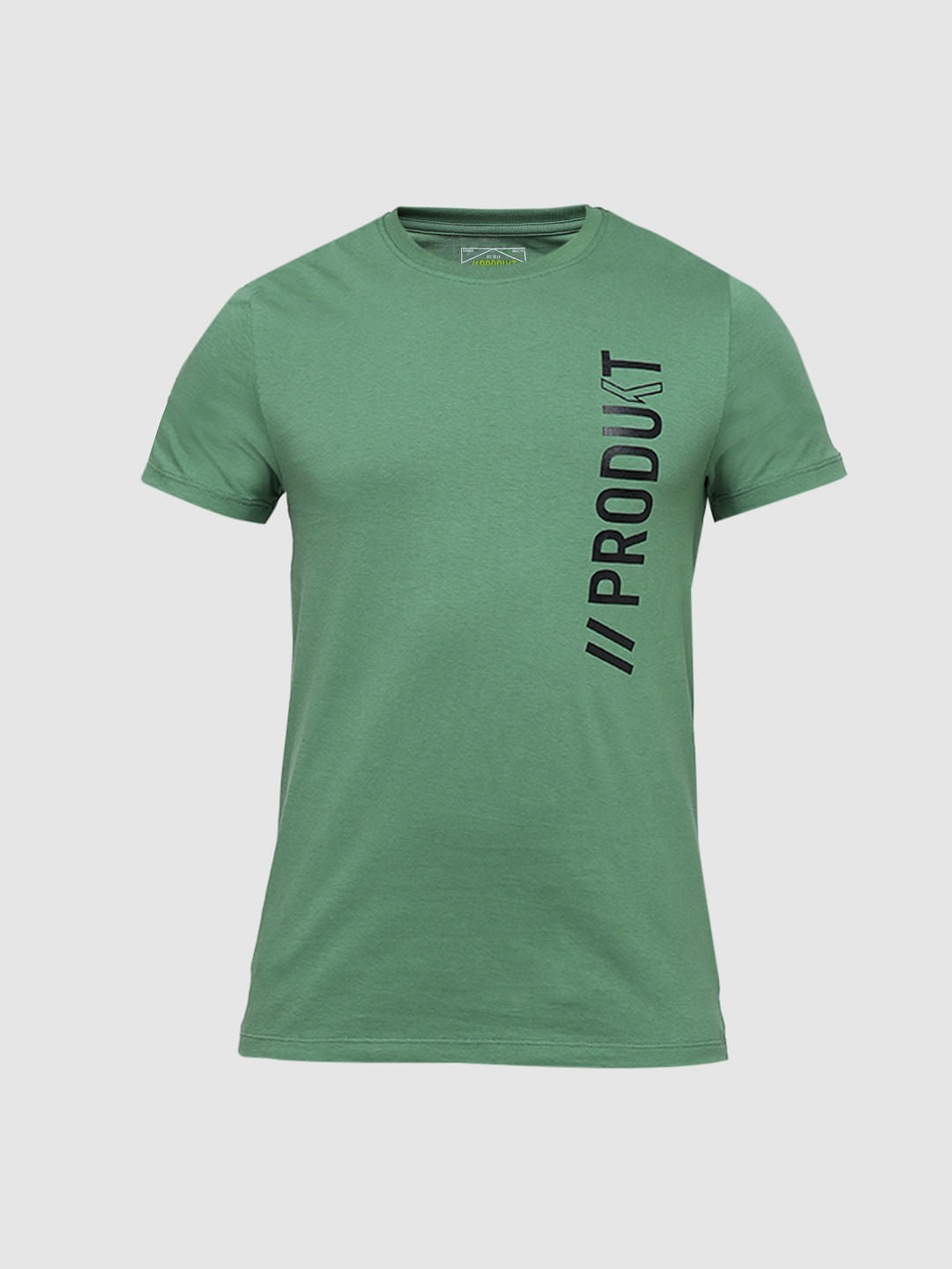 PRODUKT by JACK&JONES Green Logo Text Crew Neck T-shirt